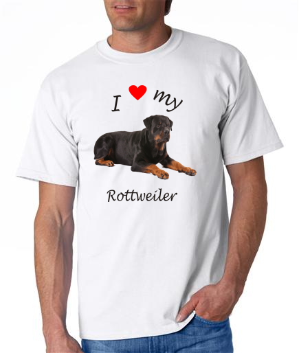 Dogs - Rottweiler Picture on a Mens Shirt